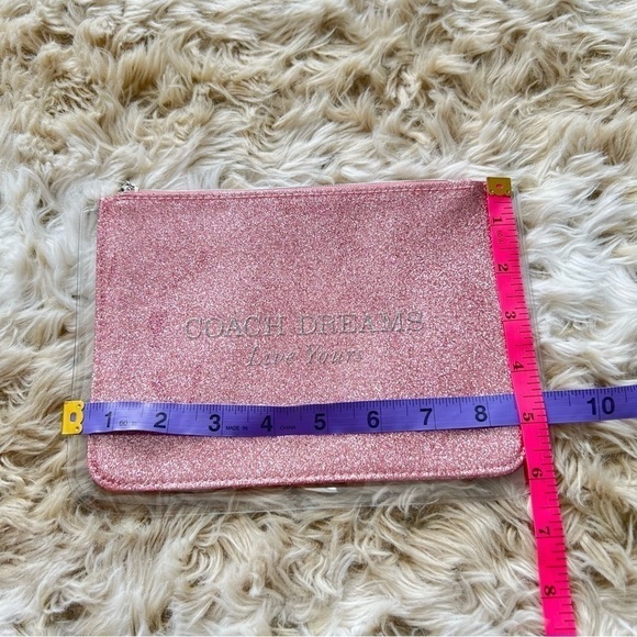 KATE Spade Gold Glitter and Coach New York Pink Glitter Pouches - Picture 16 of 16
